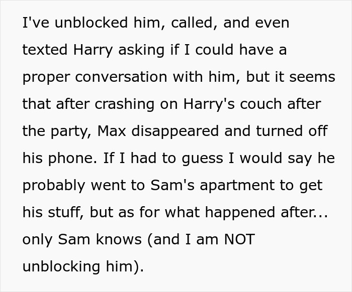Screenshot about Max disappearing, after the Man plays friends against each other, only Sam knows what happened. Screenshot about Max disappearing, after the Man plays friends against each other, only Sam knows what happened.