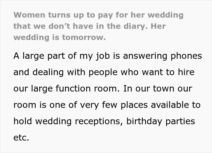 Bride Comes In To Pay For Wedding One Day Before Getting Married, Surprised They Kick Her Out Bride Comes In To Pay For Wedding One Day Before Getting Married, Surprised They Kick Her Out
