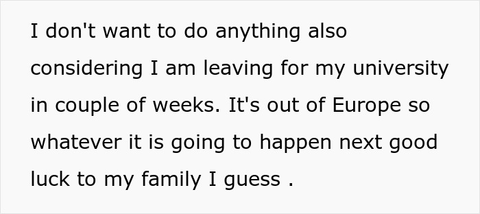 32YO Thinks That Being Gay Is His License To Be Rude To Bro's In-Laws, Gets Snubbed By 17YO Cousin 32YO Thinks That Being Gay Is His License To Be Rude To Bro's In-Laws, Gets Snubbed By 17YO Cousin