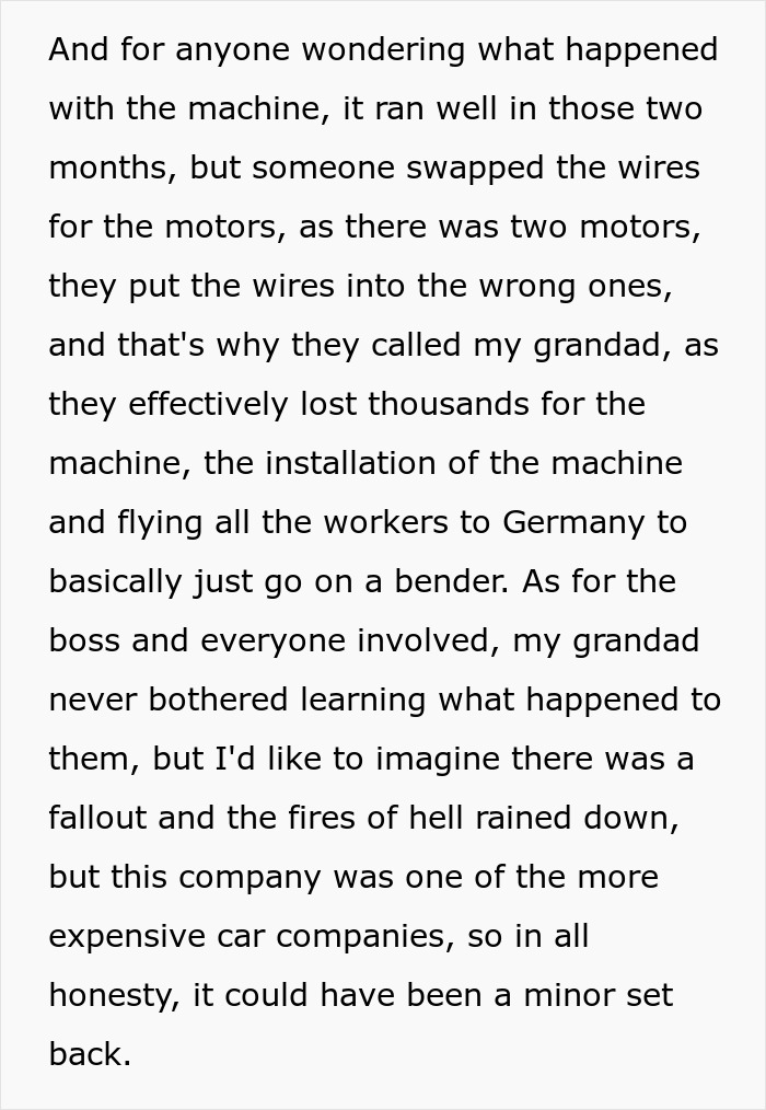 Company Loses Its Only Employee Who Can Fix A Critical Machine And Pays Dearly For The Arrogance Company Loses Its Only Employee Who Can Fix A Critical Machine And Pays Dearly For The Arrogance