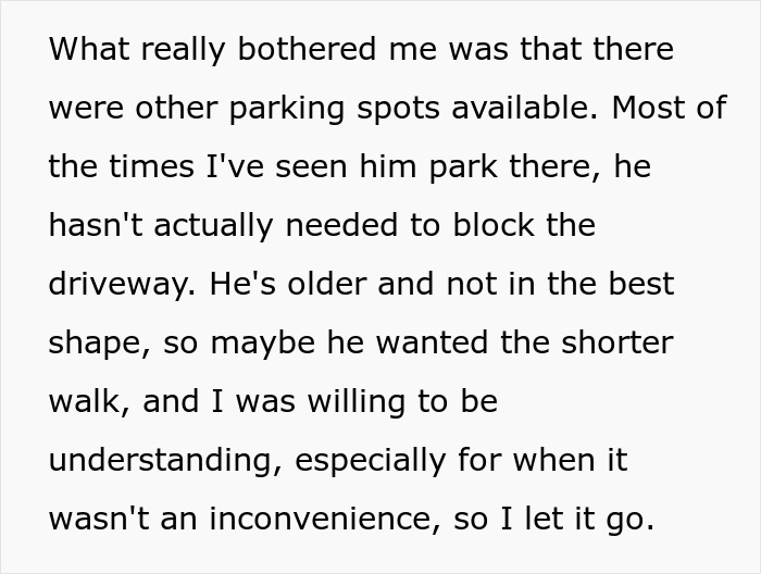 Churchgoer's Longtime Parking Habit Backfires When Driver Refuses To Clear The Way For His Car Churchgoer's Longtime Parking Habit Backfires When Driver Refuses To Clear The Way For His Car