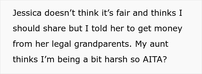 Text about a woman adopted by stepmom and her brother refusing to share inheritance money. Text about a woman adopted by stepmom and her brother refusing to share inheritance money.