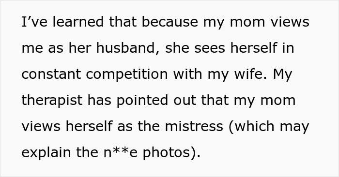 Mom Treats Son Like Her Stand-In Husband For Years, His Real Wife Eventually Quits The Role Mom Treats Son Like Her Stand-In Husband For Years, His Real Wife Eventually Quits The Role