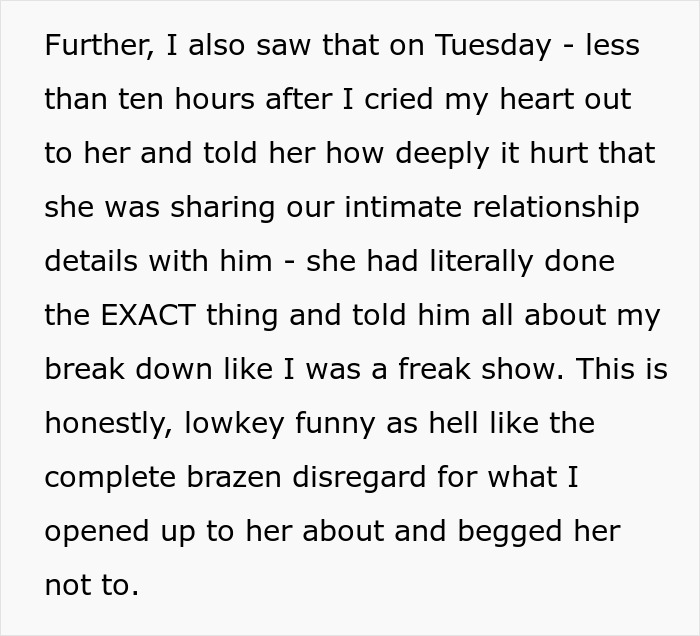 Man finds wife's secret conversations; she needed support. Man finds wife's secret conversations; she needed support.