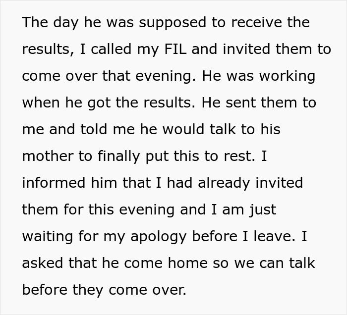 A woman shares how she invited her FIL and MIL over, waiting for an apology before she leaves her son due to the MIL driving her to leave her son. A woman shares how she invited her FIL and MIL over, waiting for an apology before she leaves her son due to the MIL driving her to leave her son.