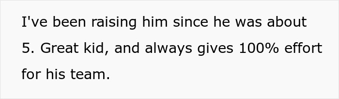 Screenshot of Reddit post about raising a great kid who gives 100% effort for his team. Screenshot of Reddit post about raising a great kid who gives 100% effort for his team.