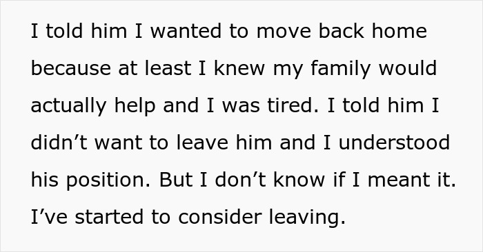 A woman considers walking away from drama with her husband's kid, wanting to move back to family. A woman considers walking away from drama with her husband's kid, wanting to move back to family.