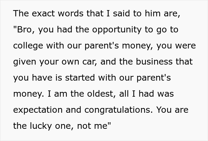 Woman Gives Brother A Harsh Reality Check After His Insane Take On Her Life