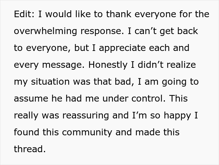 Screenshot of an edit section from the post about a guy chasing his dream girl and trying to fix her. Screenshot of an edit section from the post about a guy chasing his dream girl and trying to fix her.