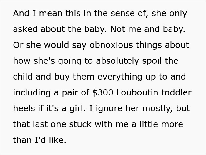 A screenshot detailing Future Grandma's over-the-top Christmas plans for baby's first Christmas. A screenshot detailing Future Grandma's over-the-top Christmas plans for baby's first Christmas.