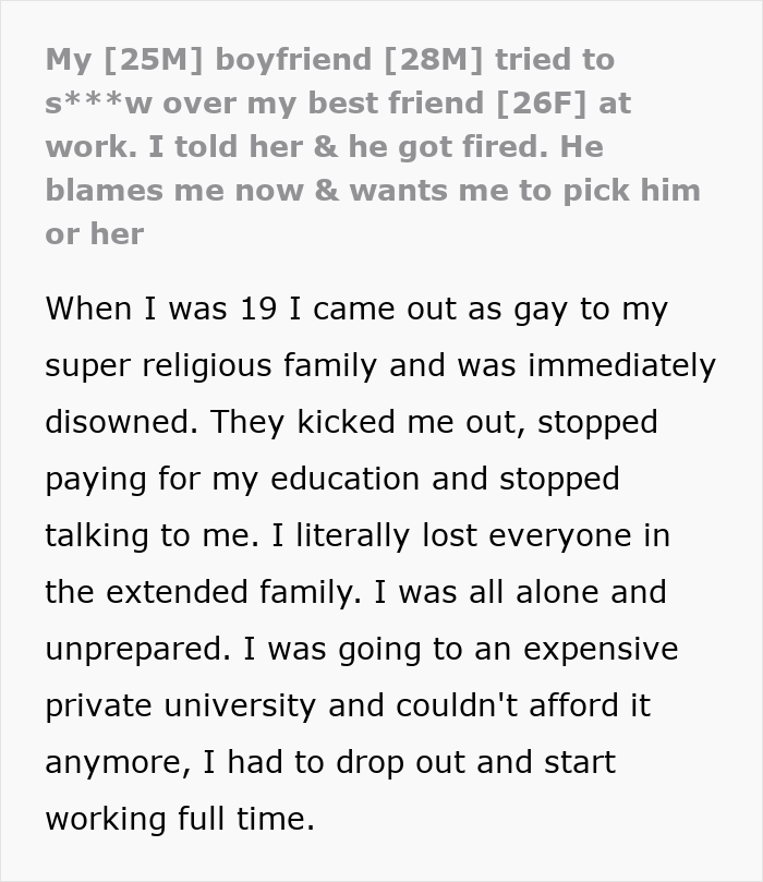 Screenshot of text discussing a boyfriend's dark secrets and a relationship unravels, including details about a bestie. Screenshot of text discussing a boyfriend's dark secrets and a relationship unravels, including details about a bestie.