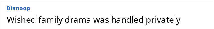 A comment about wishing the excruciating wedding family drama of the Beckhams was handled privately. A comment about wishing the excruciating wedding family drama of the Beckhams was handled privately.