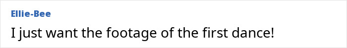 A comment desiring footage of the first dance from the excruciating wedding that shattered the Beckhams. A comment desiring footage of the first dance from the excruciating wedding that shattered the Beckhams.