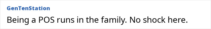Screenshot of a comment about Bill Gates daughter and family, linked to startup fraud and a potential prison sentence.