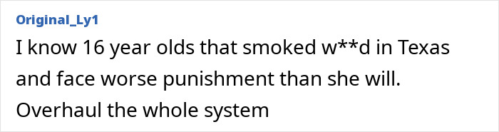A comment about Bill Gates' daughter and her startup accused of fraud, comparing punishments for crimes.