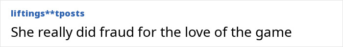 Screenshot of a comment regarding the fraud accusation against Bill Gates' daughter's startup.