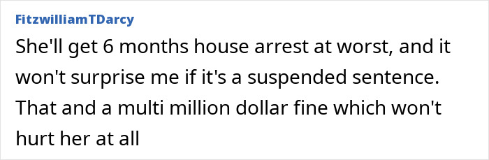 A comment section discussing Bill Gates daughter facing fraud and a possible prison sentence.