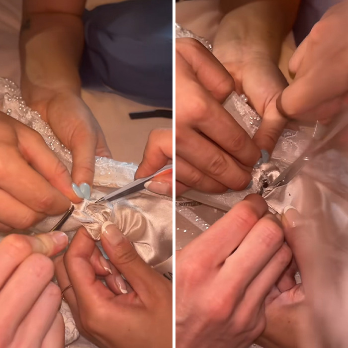 "That Is Witchcraft": Bride Receives Foreboding Warning After Revealing What Tailor Sewed Into Her Wedding Dress "That Is Witchcraft": Bride Receives Foreboding Warning After Revealing What Tailor Sewed Into Her Wedding Dress