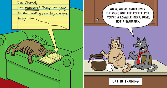 Scott Metzger Turns The Weird Logic Of Cats And Dogs Into 62 New Relatable Comics