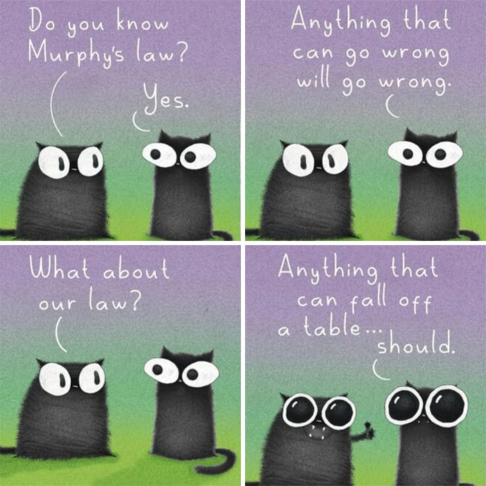 This Artist Turns Everyday Cat Behavior Into Adorable Illustrations (41 New Pics)