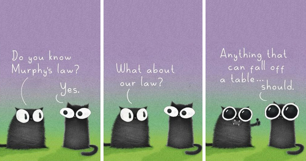 41 Adorable Cat Illustrations That Perfectly Capture Feline Behavior
