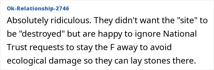 A comment by Ok-Relationship-2746 discussing Harry Potter fans' actions, mentioning the reroute of an undersea cable and ecological damage.