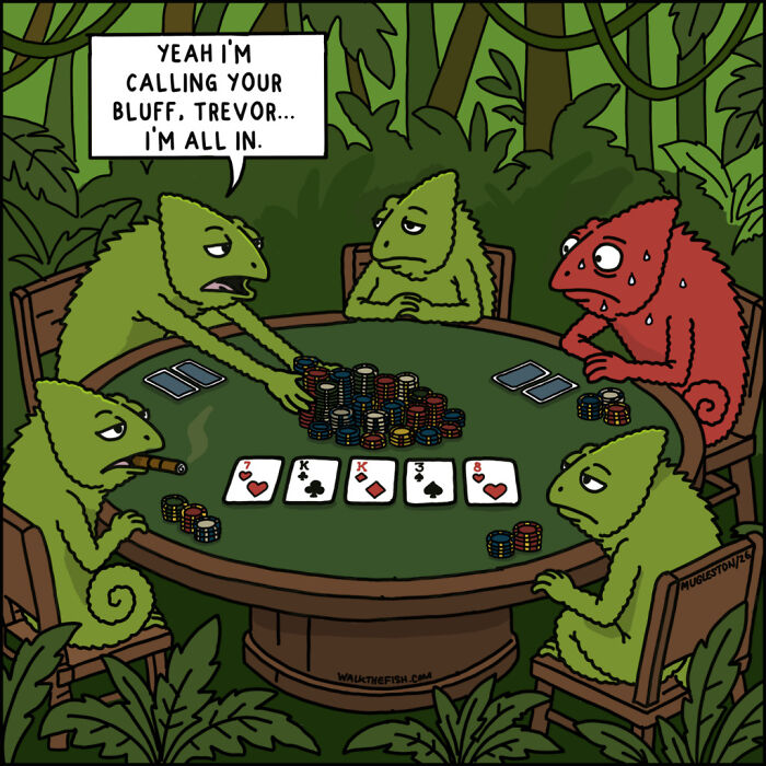 These 30 Single-Panel Cartoons Find The Humor In People Acting Way Too Calm During Absolute Chaos