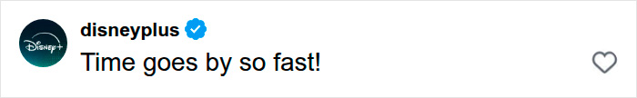 Screenshot of a Disney+ comment: Time goes by so fast! about the child star from Disney's Good Luck Charlie. Screenshot of a Disney+ comment: Time goes by so fast! about the child star from Disney's Good Luck Charlie.