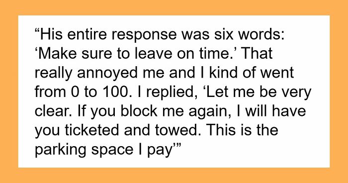 Driver Finally Blocks Churchgoer’s Car After Constantly Losing The Parking Spot He Pays For