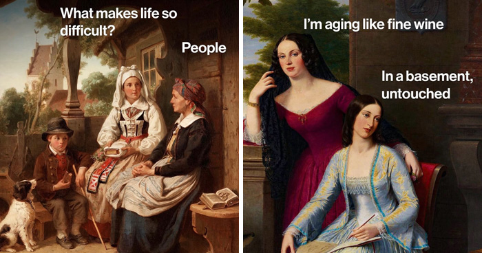37 New Funny Edits By Varkey That Give Classical Paintings A Hilarious Modern Twist