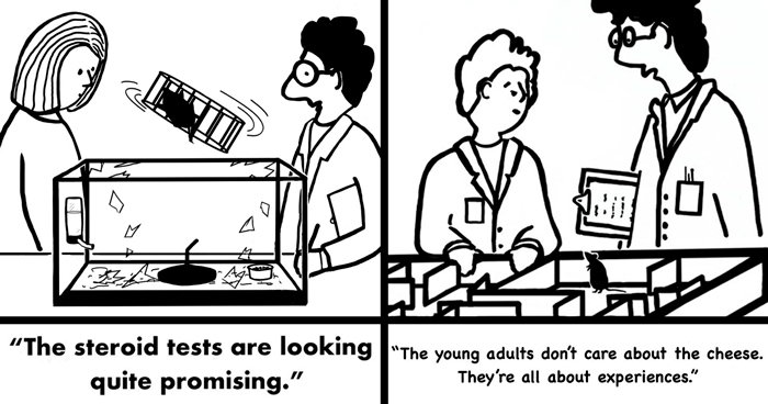 40 Clever Cartoons By Corinne Katow That Satirize Technology, Work, And Everyday Situations