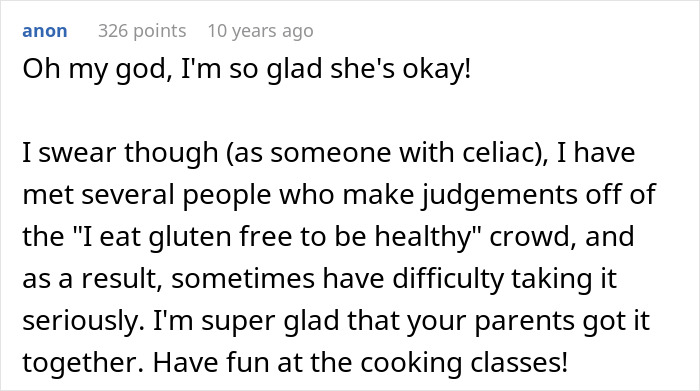 A comment from someone with celiac disease, relating to the high maintenance GF and stressful reality. A comment from someone with celiac disease, relating to the high maintenance GF and stressful reality.