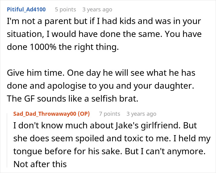 Comments support a dad whose son stole a family heirloom to propose, saying the dad did the right thing. Comments support a dad whose son stole a family heirloom to propose, saying the dad did the right thing.
