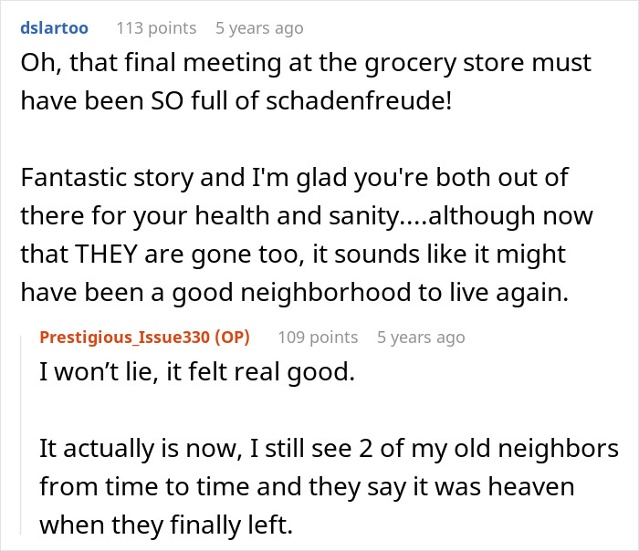Reddit comment about a final meeting at the grocery store with the rude neighbor and illegal antenna. Reddit comment about a final meeting at the grocery store with the rude neighbor and illegal antenna.