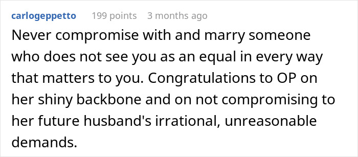 An awkward comment on not compromising for future demands. People sharing too much when nobody asked. An awkward comment on not compromising for future demands. People sharing too much when nobody asked.