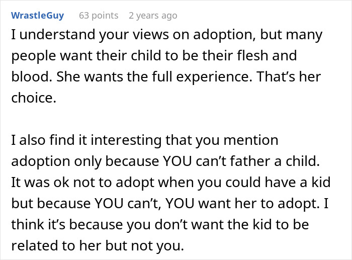 A man questions marriage after years of trying to conceive and his wife exposes shocking beliefs about adoption.