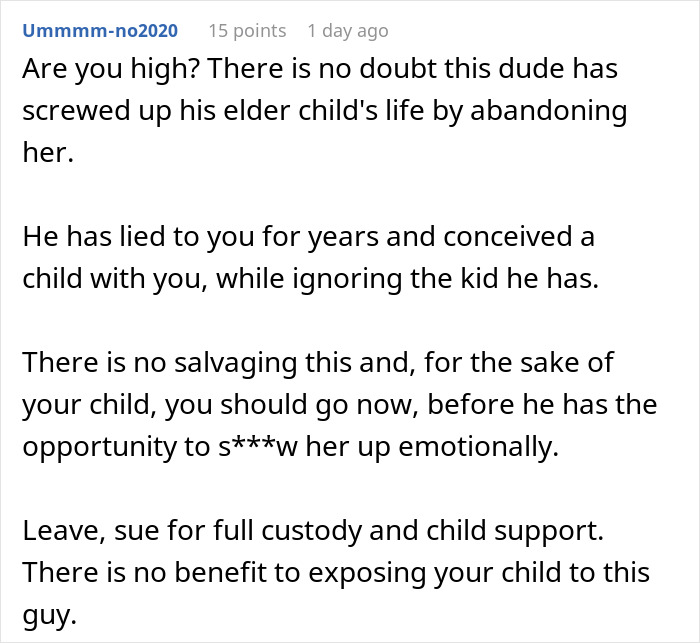 Guy Creates An Entire Fictional Relationship With His Child For A Year, GF Shell-Shocked Guy Creates An Entire Fictional Relationship With His Child For A Year, GF Shell-Shocked