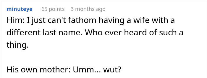 A hilariously awkward moment where a man expresses confusion about wives with different last names, while his mother has one. A hilariously awkward moment where a man expresses confusion about wives with different last names, while his mother has one.