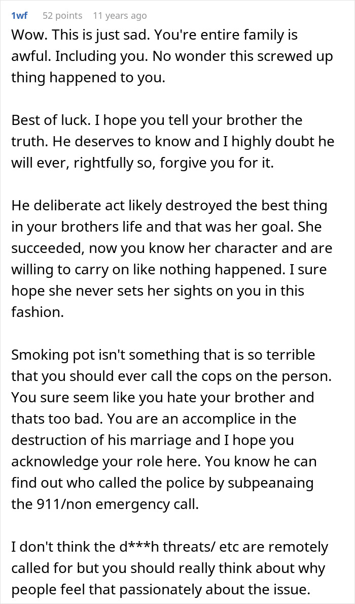 A Reddit comment expressing sadness and strong disapproval of a wife's jealousy and actions that resulted in deportation.