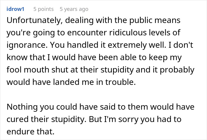 A lengthy comment addressing the ignorance faced by the medical worker with a prosthetic ear and the mom's mistake. A lengthy comment addressing the ignorance faced by the medical worker with a prosthetic ear and the mom's mistake.