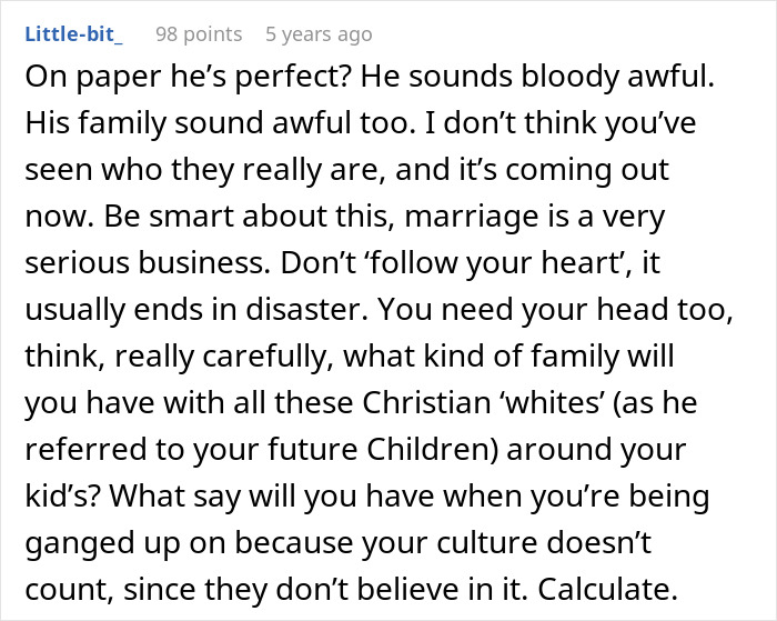 Woman Starts Planning Her Wedding, Finds Out What Her Fianc&eacute; Really Thinks About Her Culture And Religion