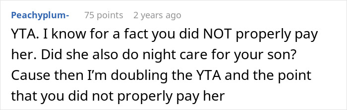 Man Thinks He’s In The Right Just Because He Pays His Nanny More, Internet Gives Him A Reality Check Man Thinks He’s In The Right Just Because He Pays His Nanny More, Internet Gives Him A Reality Check