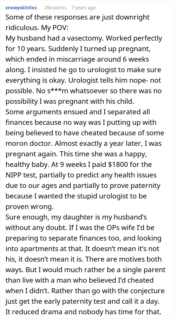 Husband Starts Questioning Everything After Wife Announces Pregnancy: “This Shouldn’t Be Possible” Husband Starts Questioning Everything After Wife Announces Pregnancy: “This Shouldn’t Be Possible”