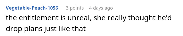 A comment about the entitled woman's unrealistic demands of the photographer.