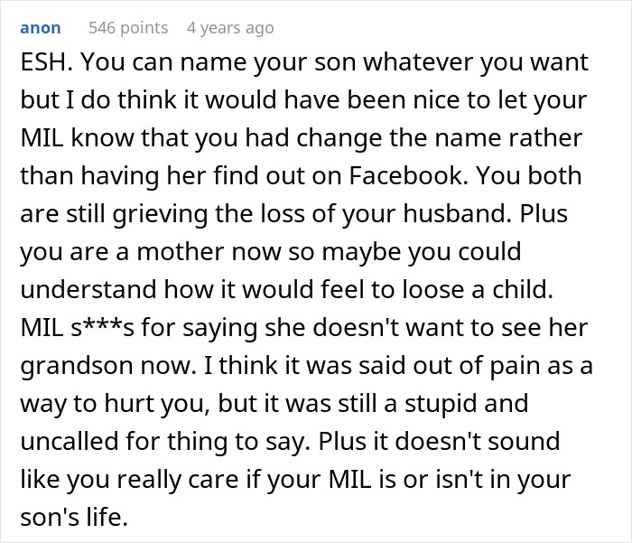 Widow Refuses To Honor Promise To Name Baby After Husband, Grieving MIL Livid And Confronts Her
