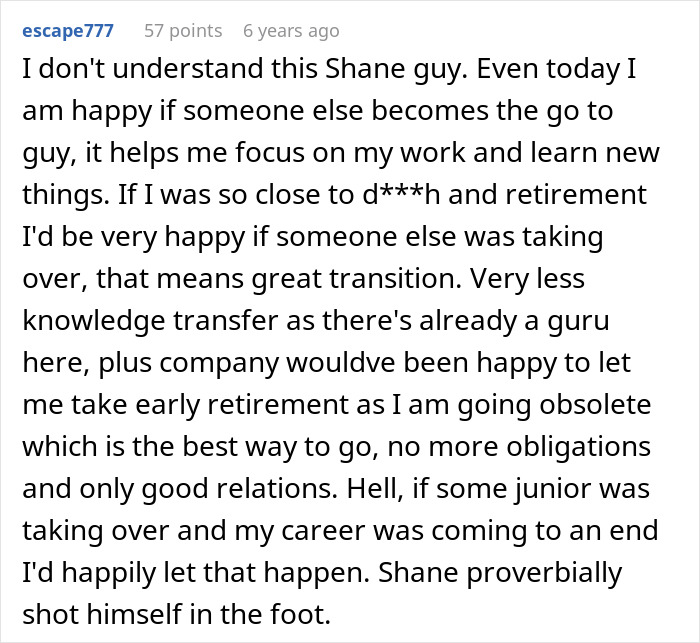 A Reddit comment discussing a workplace bully, Shane, who got caught by a secret recording. A Reddit comment discussing a workplace bully, Shane, who got caught by a secret recording.