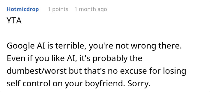 Boyfriend Loses It After Being Asked To Stop Reading “Hallucinated” Google AI Answers Boyfriend Loses It After Being Asked To Stop Reading “Hallucinated” Google AI Answers