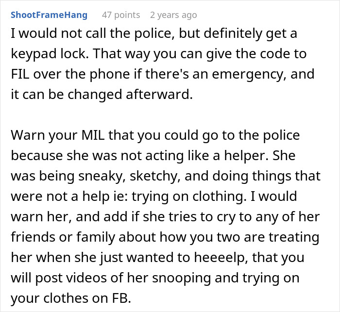 MIL Says She Sneaks Into Son’s Home To Clean, Cameras Show She Does Not Only That MIL Says She Sneaks Into Son’s Home To Clean, Cameras Show She Does Not Only That