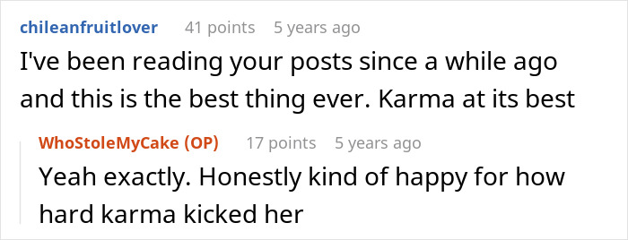 Comments about the mom developing vitiligo, experiencing karma after insulting her son's GF.