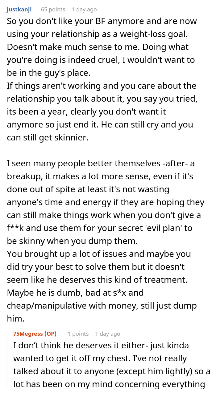 Woman Uses Her Disgust With Her Boyfriend As Inspiration To Lose Weight Woman Uses Her Disgust With Her Boyfriend As Inspiration To Lose Weight